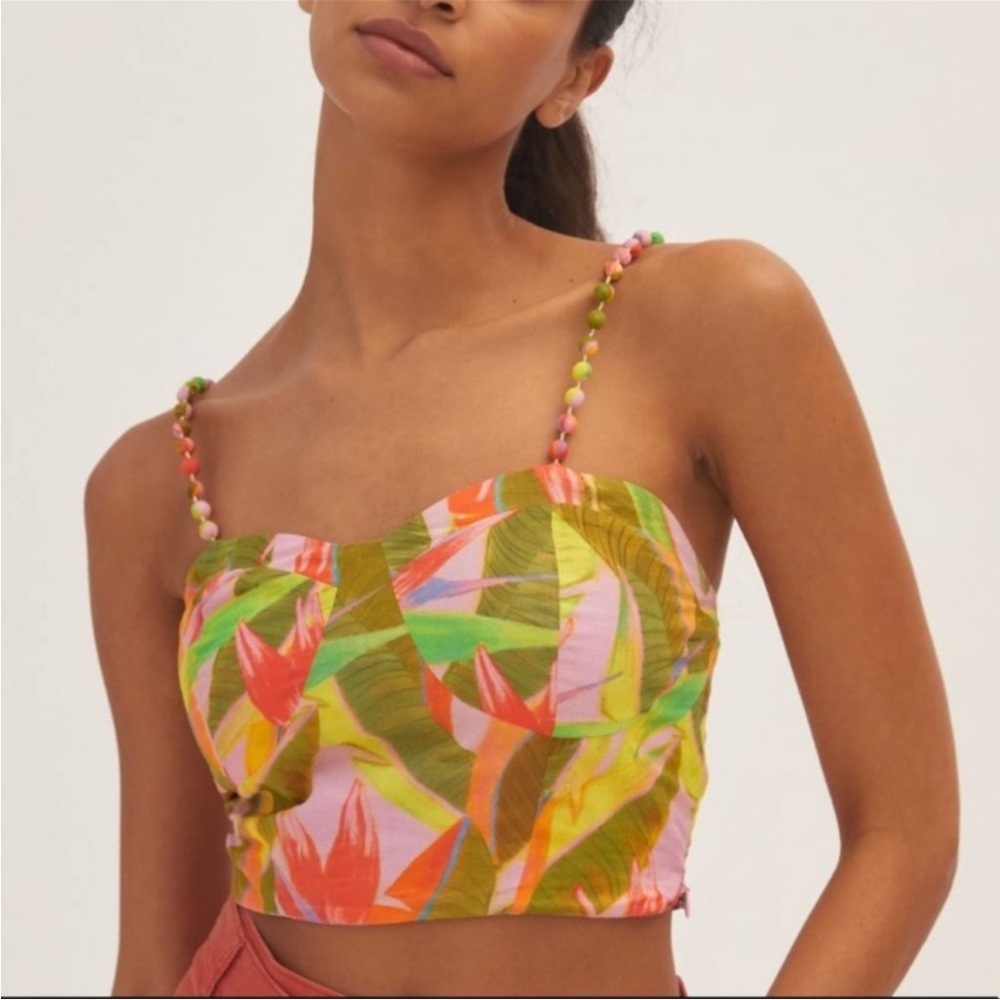 FARM Rio x Anthropologie Structured Crop Top - Picture 2 of 12